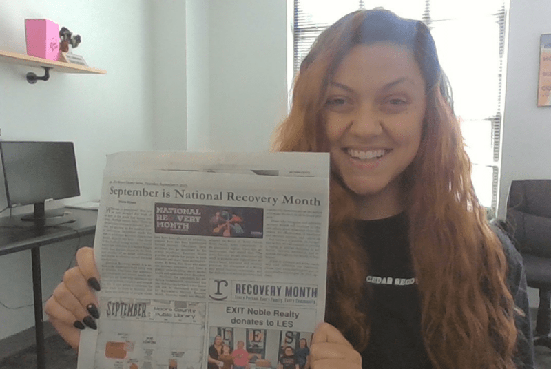 Shena Woods Sheds Light on Recovery Month in Local Newspaper